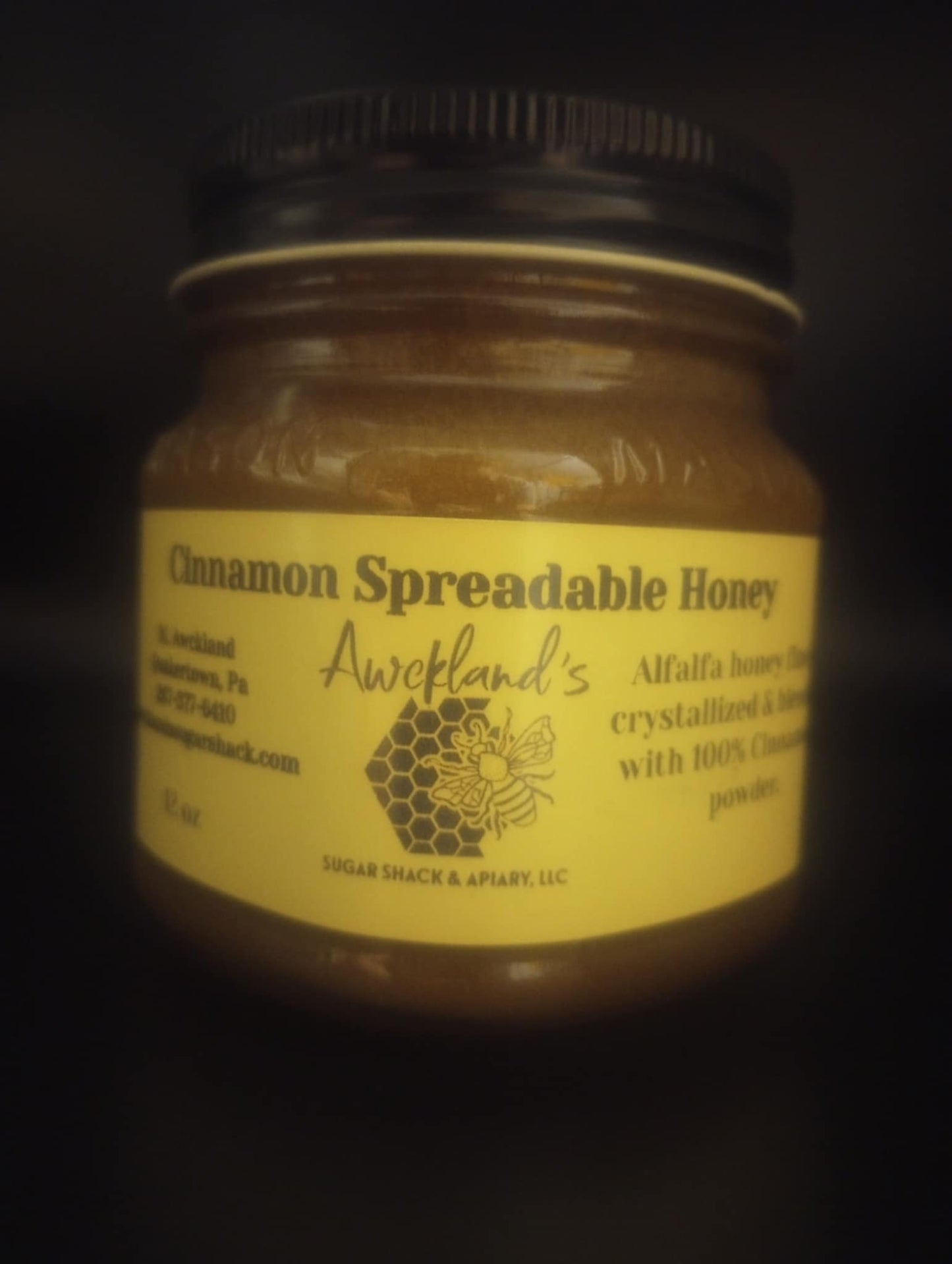 12oz Cinnamon Wildflower Spreadable Honey